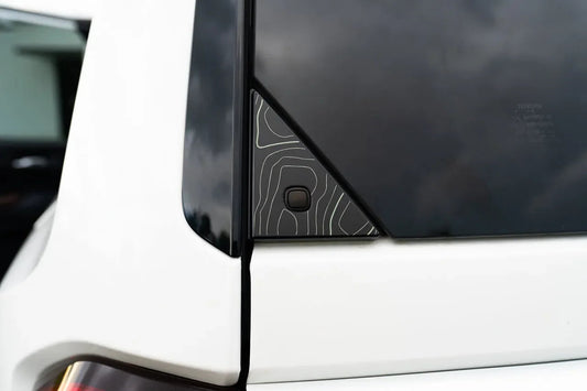 Topo Rear Glass Button Trim Overlay - 2024+ Land Cruiser / GX 550 - LC250TRI-HB-LC250TRI-A51-LC250TRI-CG-LC250TRI-CY-LC250TRI-DS-  DRIVEN - 1