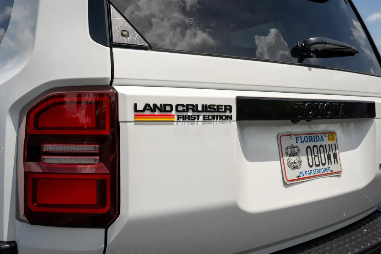 First Edition LC250 Acrylic Laser Series Tailgate Badge - 2024+ Land Cruiser - 24LC250-FEB-  DRIVEN - 7