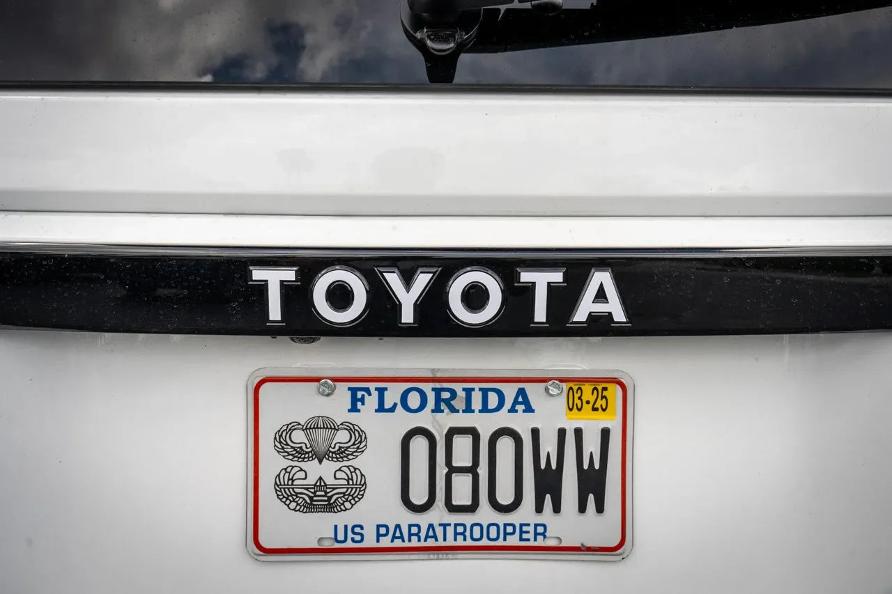 "TOYOTA" Rear Tailgate Emblem Overlays - 2024+ Land Cruiser - 24LC250-RT-TOYOTA-WH-24LC250-RT-TOYOTA-MB-24LC250-RT-TOYOTA-GB-24LC250-RT-TOYOTA-BL-24LC250-RT-TOYOTA-GR-  DRIVEN - 3