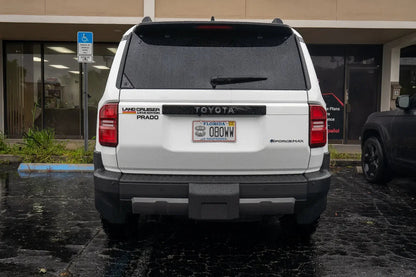 "TOYOTA" Topo Rear Tailgate Emblem Overlays - 2024+ Land Cruiser - 24LC250-RT-TOYOTA-TPWH-24LC250-RT-TOYOTA-TPHB-24LC250-RT-TOYOTA-TPVB-24LC250-RT-TOYOTA-TPAG-24LC250-RT-TOYOTA-TPSO-  DRIVEN - 7