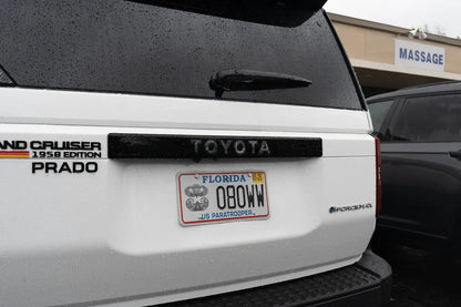 "TOYOTA" Topo Rear Tailgate Emblem Overlays - 2024+ Land Cruiser - 24LC250-RT-TOYOTA-TPWH-24LC250-RT-TOYOTA-TPHB-24LC250-RT-TOYOTA-TPVB-24LC250-RT-TOYOTA-TPAG-24LC250-RT-TOYOTA-TPSO-  DRIVEN - 8