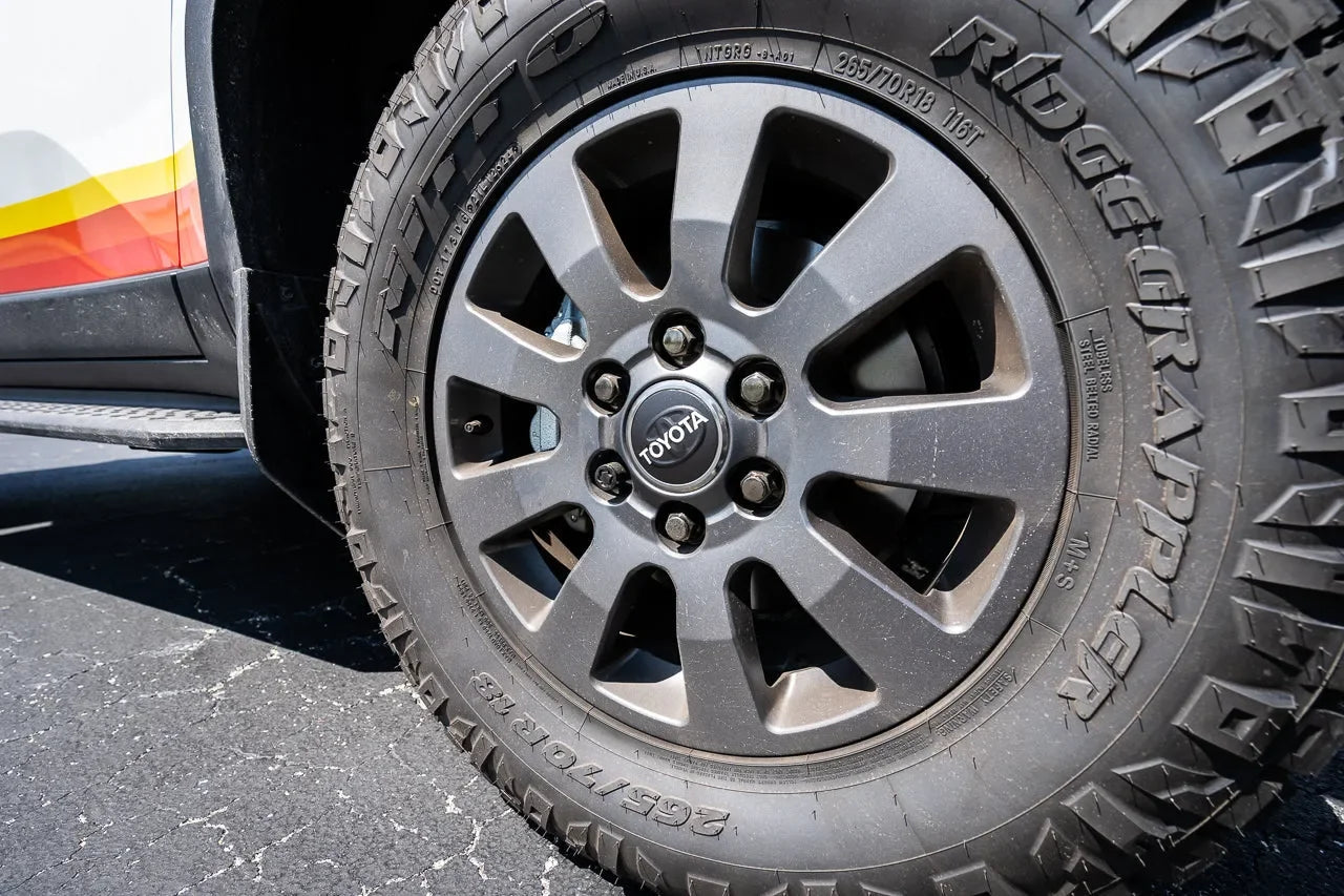 OEM Wheel Cap Overlays - 2024+ Land Cruiser / Tacoma / 2025+ 4Runner - 24LANDCRUISERWC-TYHER-24LANDCRUISERWC-WHBKM-24LANDCRUISERWC-BKM-  DRIVEN - 6