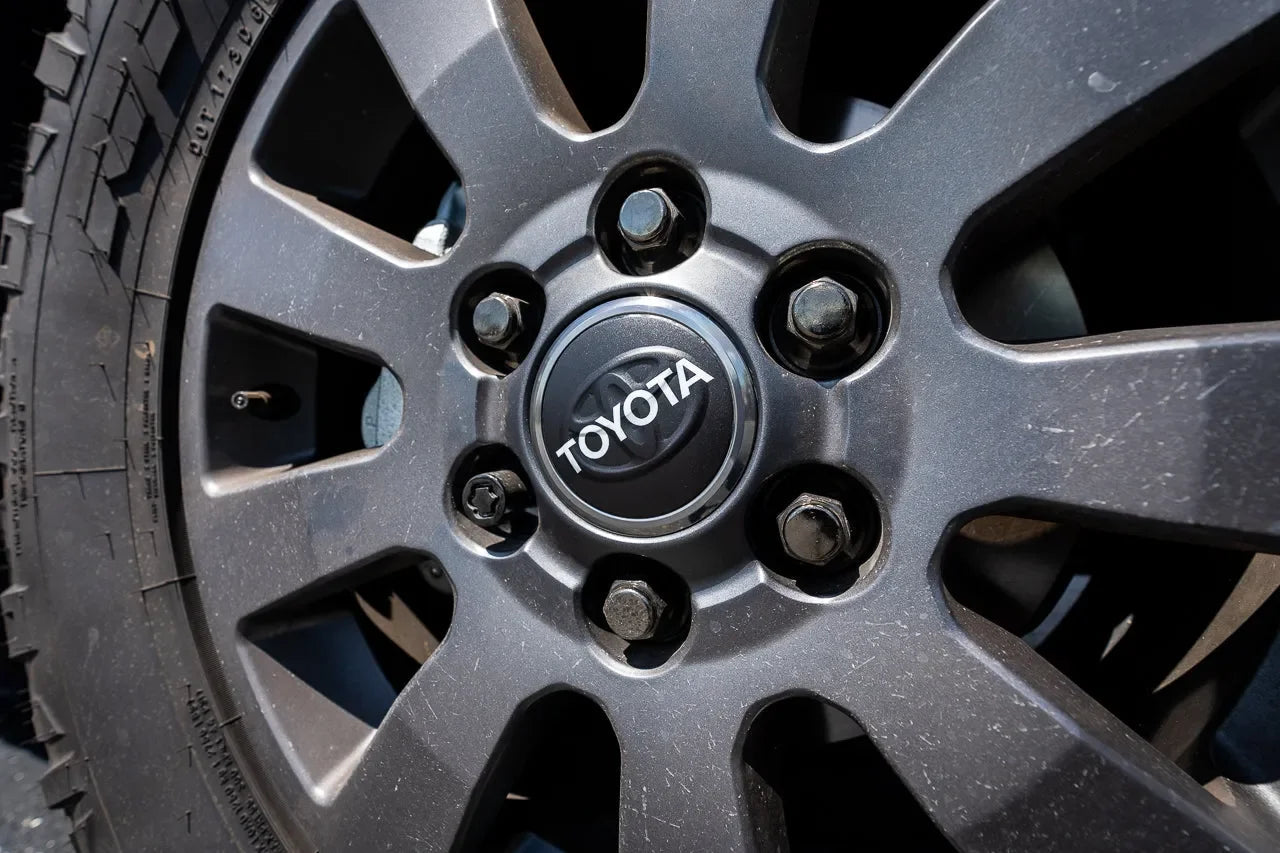 OEM Wheel Cap Overlays - 2024+ Land Cruiser / Tacoma / 2025+ 4Runner - 24LANDCRUISERWC-TYHER-24LANDCRUISERWC-WHBKM-24LANDCRUISERWC-BKM-  DRIVEN - 4