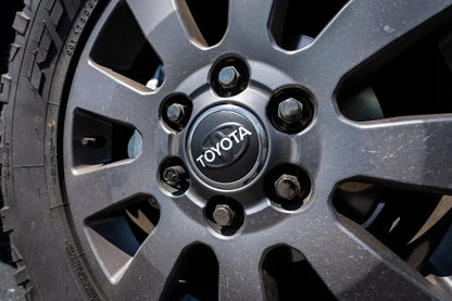 OEM Wheel Cap Overlays - 2024+ Land Cruiser / Tacoma / 2025+ 4Runner - 24LANDCRUISERWC-TYHER-24LANDCRUISERWC-WHBKM-24LANDCRUISERWC-BKM-  DRIVEN - 4