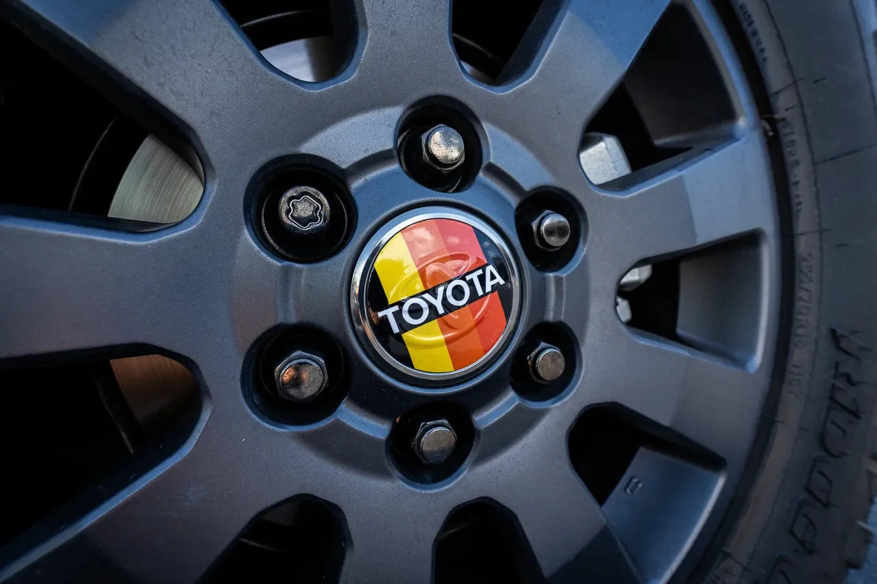 OEM Wheel Cap Overlays - 2024+ Land Cruiser / Tacoma / 2025+ 4Runner - 24LANDCRUISERWC-TYHER-24LANDCRUISERWC-WHBKM-24LANDCRUISERWC-BKM-  DRIVEN - 7