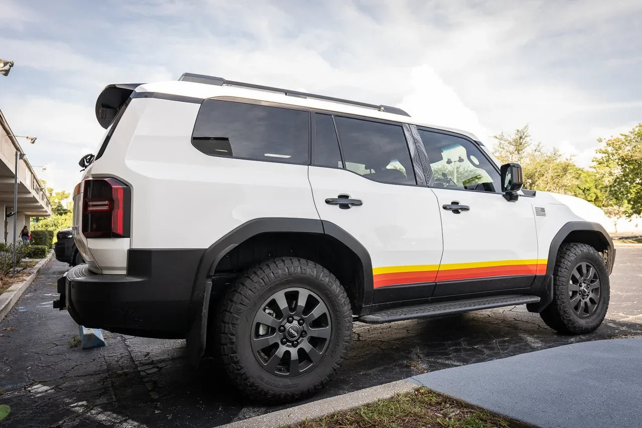 OEM Wheel Cap Overlays - 2024+ Land Cruiser / Tacoma / 2025+ 4Runner - 24LANDCRUISERWC-TYHER-24LANDCRUISERWC-WHBKM-24LANDCRUISERWC-BKM-  DRIVEN - 9