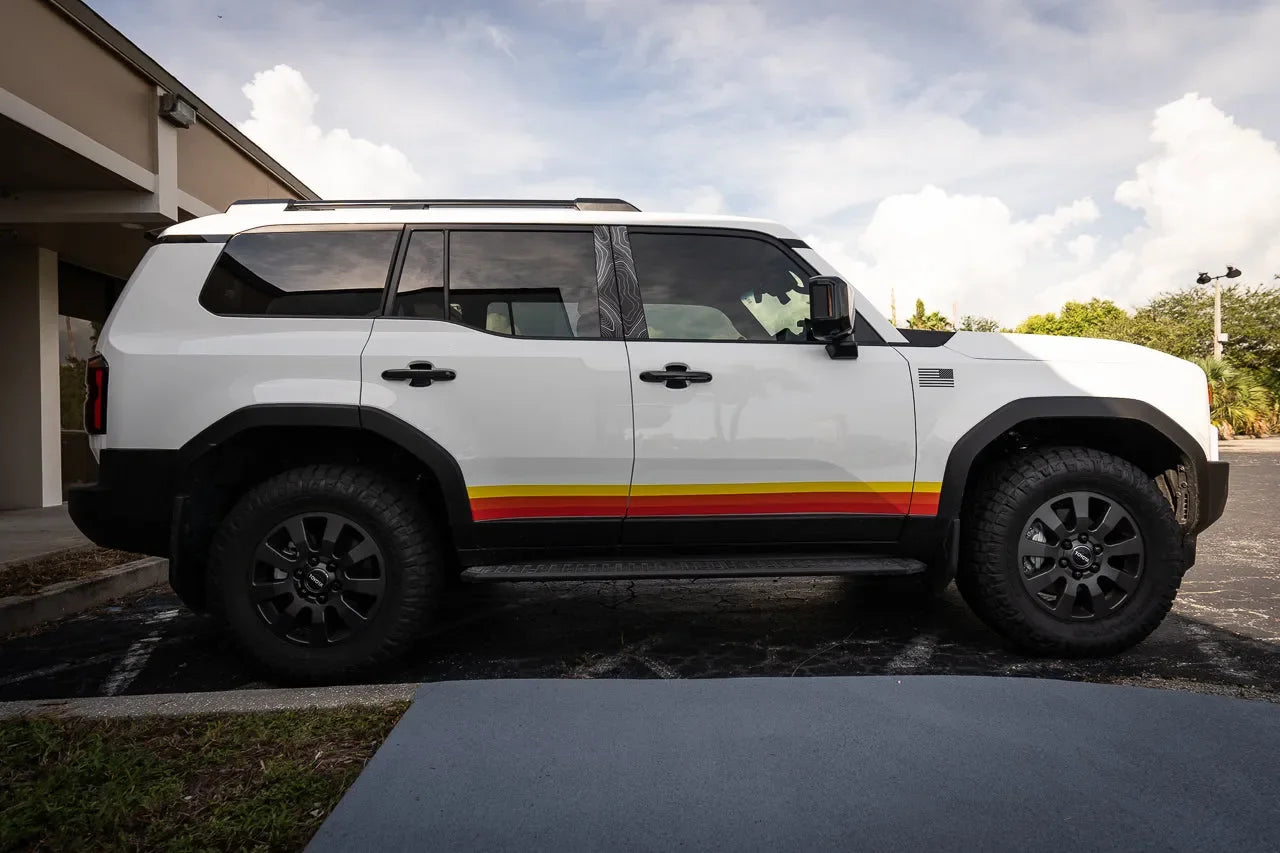 OEM Wheel Cap Overlays - 2024+ Land Cruiser / Tacoma / 2025+ 4Runner - 24LANDCRUISERWC-TYHER-24LANDCRUISERWC-WHBKM-24LANDCRUISERWC-BKM-  DRIVEN - 10