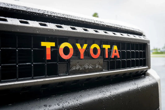 TOYOTA Front Grille Emblem Kit - 2024+ Land Cruiser / 07-14 FJ Cruiser - 24LC250-FG-TOYOTA-WH-24LC250-FG-TOYOTA-GB-24LC250-FG-TOYOTA-MB-24LC250-FG-TOYOTA-BL-24LC250-FG-TOYOTA-GR-  DRIVEN - 1