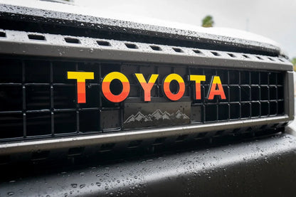 TOYOTA Front Grille Emblem Kit - 2024+ Land Cruiser / 07-14 FJ Cruiser - 24LC250-FG-TOYOTA-WH-24LC250-FG-TOYOTA-GB-24LC250-FG-TOYOTA-MB-24LC250-FG-TOYOTA-BL-24LC250-FG-TOYOTA-GR-  DRIVEN - 5