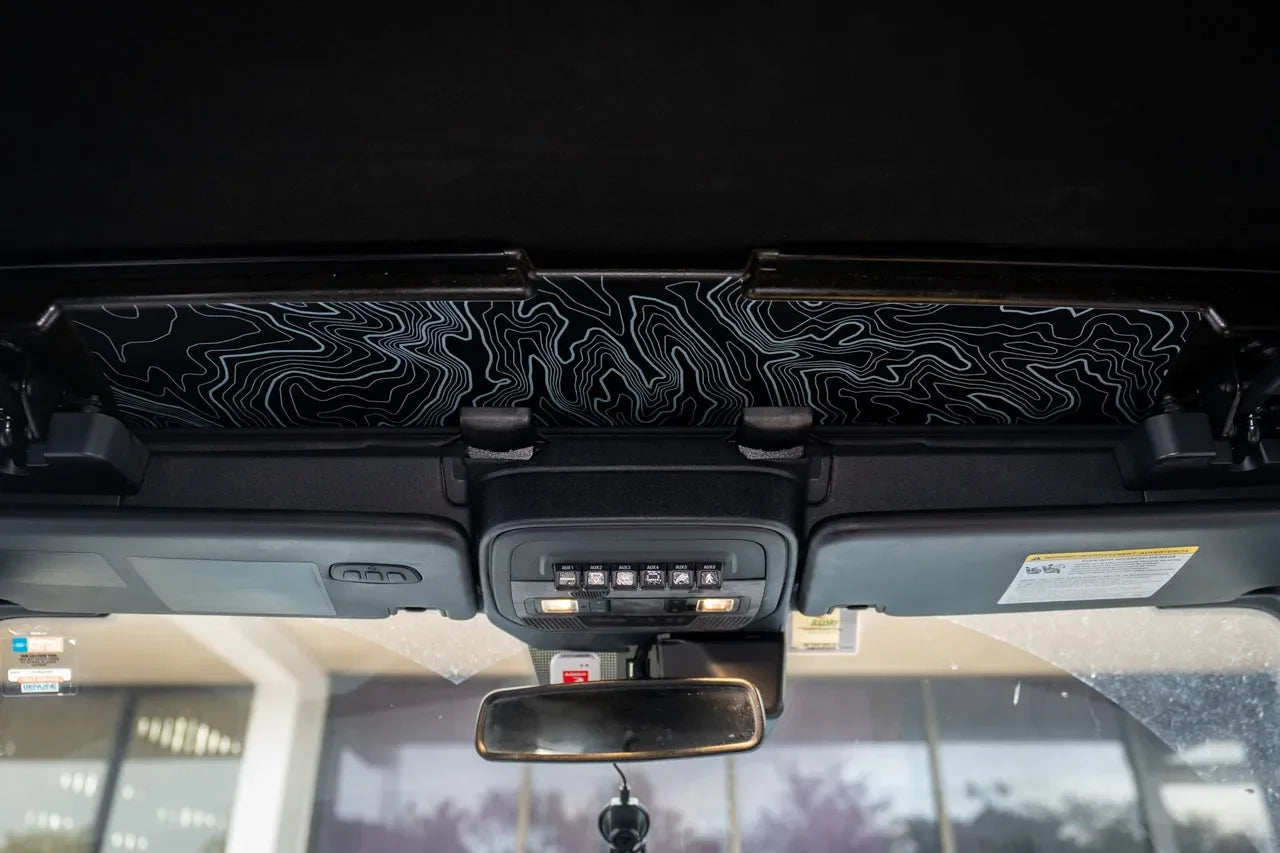Topo Soft Top Bronco Panel Overlay - 2021+ Bronco Factory Soft Top - 21BRNSFTTOPPANEL-TPAMBL-21BRNSFTTOPPANEL-TPA51L-21BRNSFTTOPPANEL-TPAZL-21BRNSFTTOPPANEL-TPCGL-21BRNSFTTOPPANEL-TPCBNL-  DRIVEN - 5