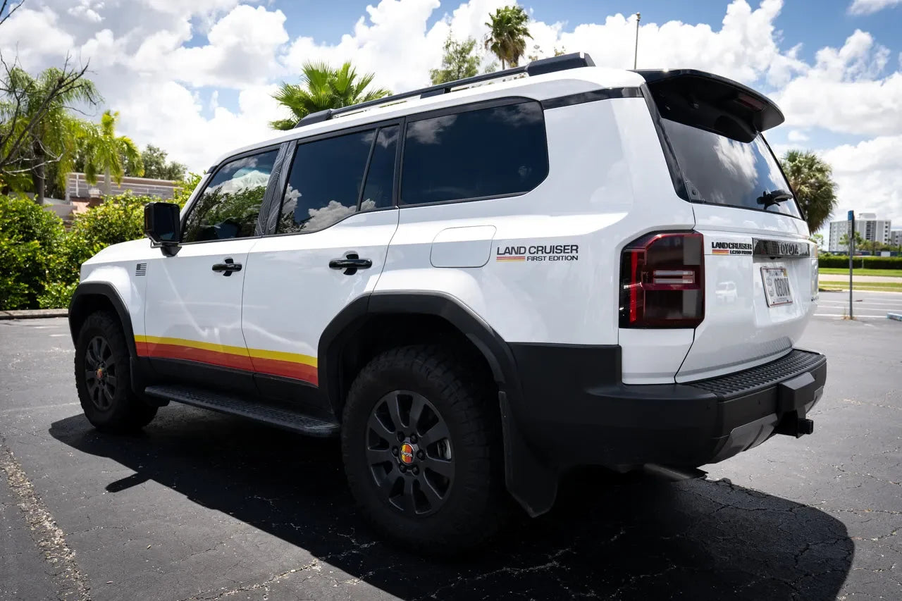 First Edition Press Release Style Rear Fender Vinyl Decal Kit (Pair) - 2024+ Land Cruiser - 24LC250-RFEN-FE-  DRIVEN - 6
