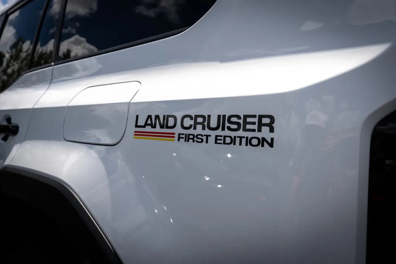 First Edition Press Release Style Rear Fender Vinyl Decal Kit (Pair) - 2024+ Land Cruiser - 24LC250-RFEN-FE-  DRIVEN - 1