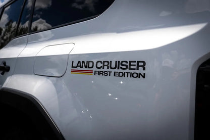 First Edition Press Release Style Rear Fender Vinyl Decal Kit (Pair) - 2024+ Land Cruiser - 24LC250-RFEN-FE-  DRIVEN - 1