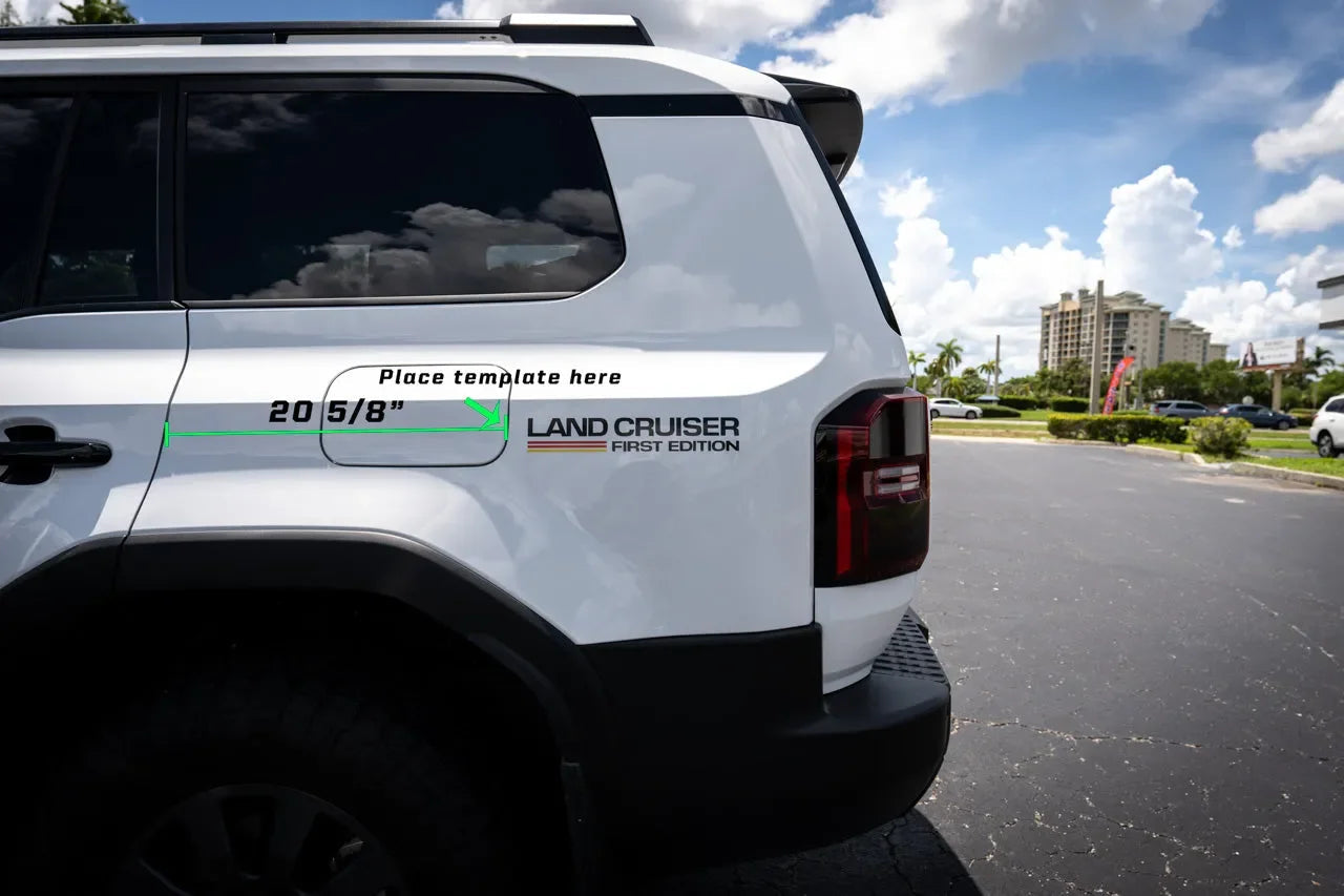 First Edition Press Release Style Rear Fender Vinyl Decal Kit (Pair) - 2024+ Land Cruiser - 24LC250-RFEN-FE-  DRIVEN - 8