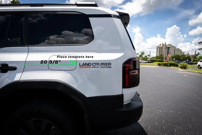 First Edition Press Release Style Rear Fender Vinyl Decal Kit (Pair) - 2024+ Land Cruiser - 24LC250-RFEN-FE-  DRIVEN - 8