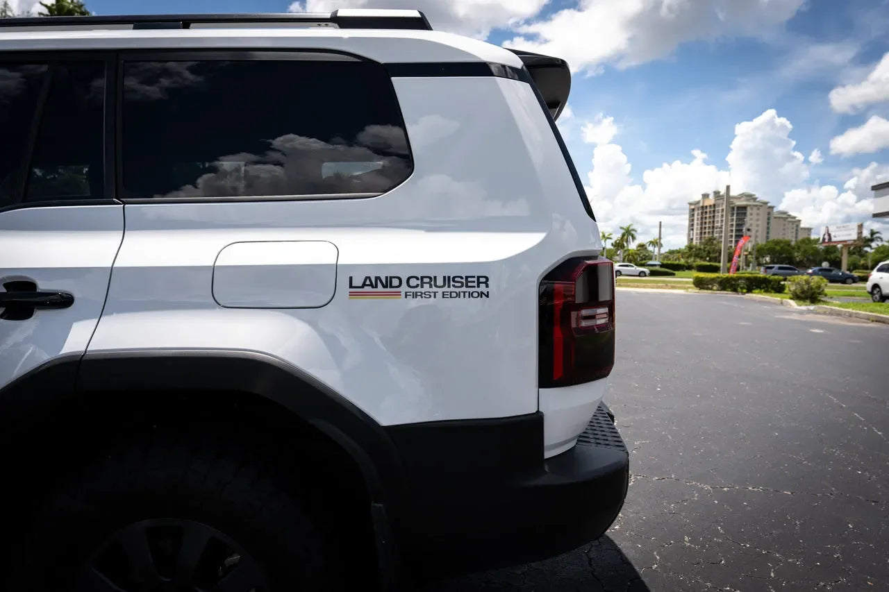 First Edition Press Release Style Rear Fender Vinyl Decal Kit (Pair) - 2024+ Land Cruiser - 24LC250-RFEN-FE-  DRIVEN - 9