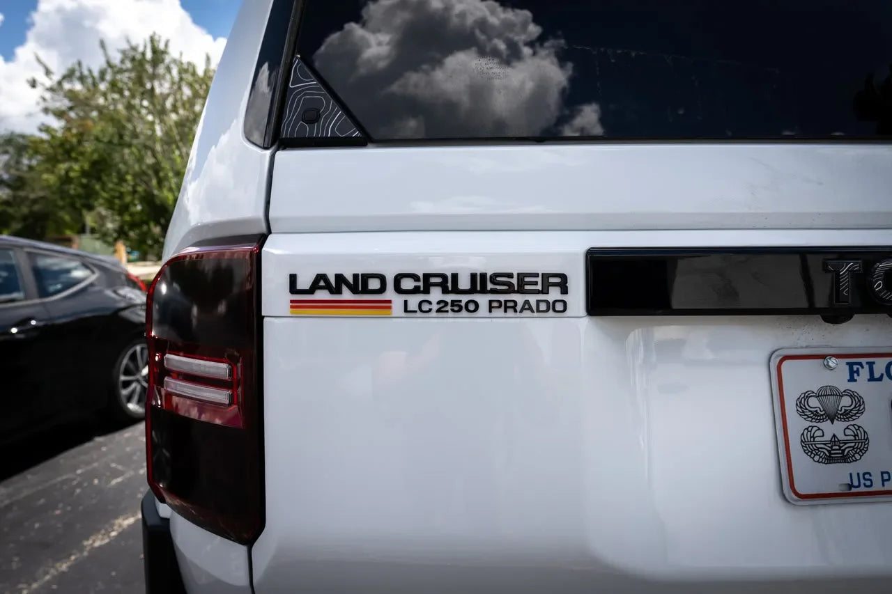 "LC 250 Prado" Acrylic Laser Series Tailgate Badge - 2024+ Land Cruiser - 24LC250-LC250-  DRIVEN - 1
