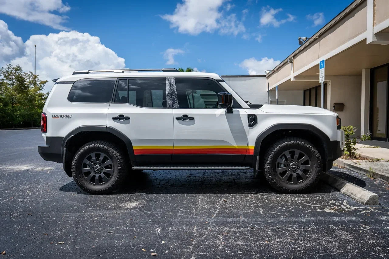 First Edition Press Release Style Rear Fender Vinyl Decal Kit (Pair) - 2024+ Land Cruiser - 24LC250-RFEN-FE-  DRIVEN - 4