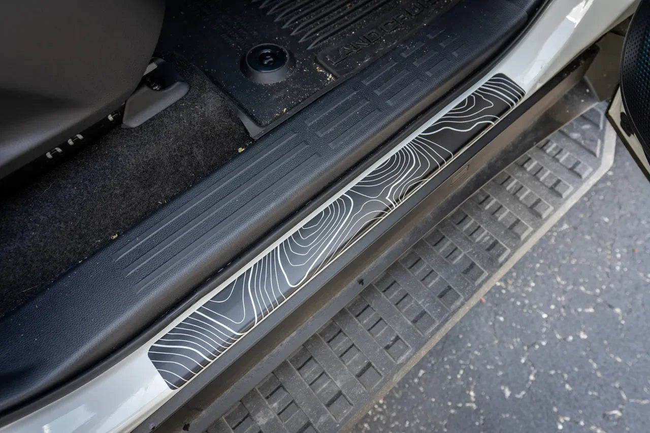 Topographic Door Sill Overlays / Protectors - 2024 Land Cruiser / GX 550 - 24LC250SILL-CL-24LC250SILL-COOL-  DRIVEN - 1