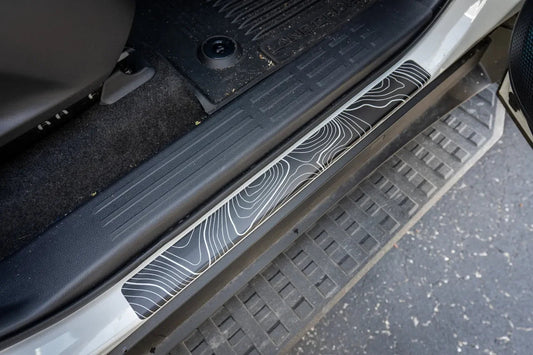 Topographic Door Sill Overlays / Protectors - 2024 Land Cruiser / GX 550 - 24LC250SILL-CL-24LC250SILL-COOL-  DRIVEN - 1