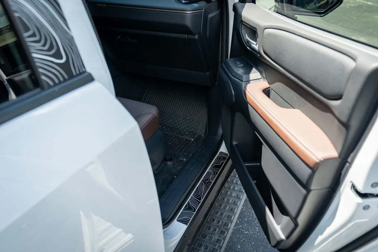 Topographic Door Sill Overlays / Protectors - 2024 Land Cruiser / GX 550 - 24LC250SILL-CL-24LC250SILL-COOL-  DRIVEN - 4