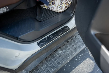Topographic Door Sill Overlays / Protectors - 2024 Land Cruiser / GX 550 - 24LC250SILL-CL-24LC250SILL-COOL-  DRIVEN - 5