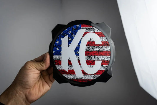 KC HiLITES Pro6 / Titan Gravity Freedom Series Light Cover Overlays - Universal - KCPRO6DSF-RWBW-KCPRO6DSF-RWBB-KCPRO6DSF-BW-KCPRO6DSF-BWV2B-KCPRO6DSF-TBL-  DRIVEN - 1