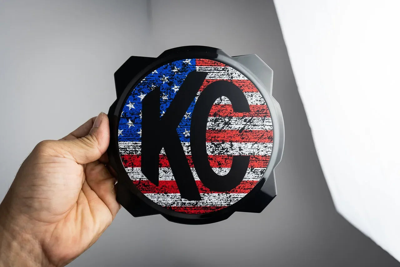 KC HiLITES Pro6 / Titan Gravity Freedom Series Light Cover Overlays - Universal - KCPRO6DSF-RWBW-KCPRO6DSF-RWBB-KCPRO6DSF-BW-KCPRO6DSF-BWV2B-KCPRO6DSF-TBL-  DRIVEN - 2