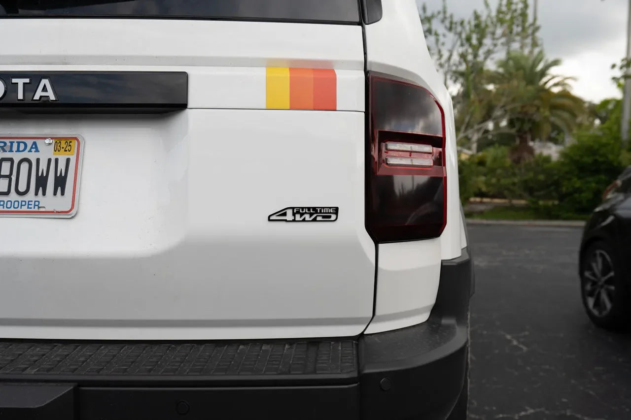 FULL TIME 4WD Acrylic Laser Series Tailgate Badge - 2024+ Land Cruiser / GX550 / 2025+ 4Runner Limited - 24LC250-FT4WD-  DRIVEN - 4