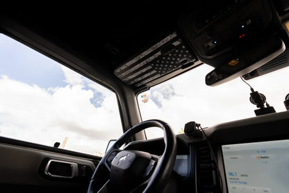 Freedom Series Sun Visor Overlays (Printed Series) - 2021+ Bronco - 21BRNVISORFULLFREE-BWNHL-21BRNVISORFULLFREE-BWHL-21BRNVISORFULLFREE-TBLNHL-21BRNVISORFULLFREE-TBLHL-21BRNVISORFULLFREE-TRLNHL-  DRIVEN - 9