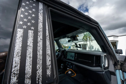 Freedom Series Sun Visor Overlays (Printed Series) - 2021+ Bronco - 21BRNVISORFULLFREE-BWNHL-21BRNVISORFULLFREE-BWHL-21BRNVISORFULLFREE-TBLNHL-21BRNVISORFULLFREE-TBLHL-21BRNVISORFULLFREE-TRLNHL-  DRIVEN - 8
