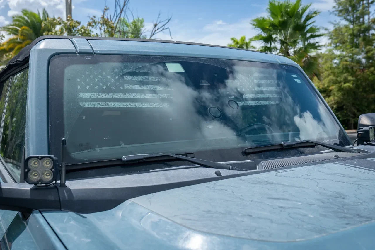 Freedom Series Sun Visor Overlays (Printed Series) - 2021+ Bronco - 21BRNVISORFULLFREE-BWNHL-21BRNVISORFULLFREE-BWHL-21BRNVISORFULLFREE-TBLNHL-21BRNVISORFULLFREE-TBLHL-21BRNVISORFULLFREE-TRLNHL-  DRIVEN - 4