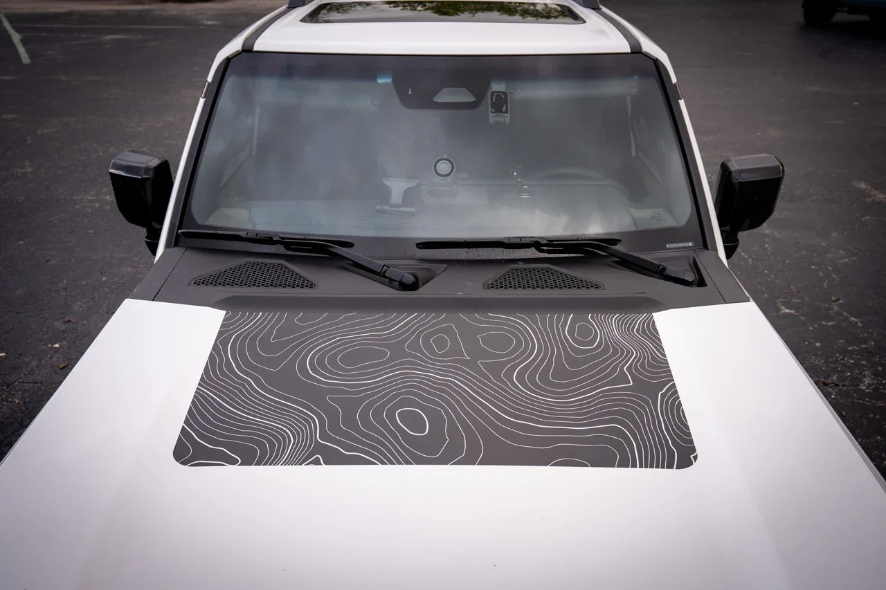 Topographic Hood Overlay (Printed Series) - 2024+ Land Cruiser - 24LCHD-TP-24LCHD-TPX2-  DRIVEN - 8