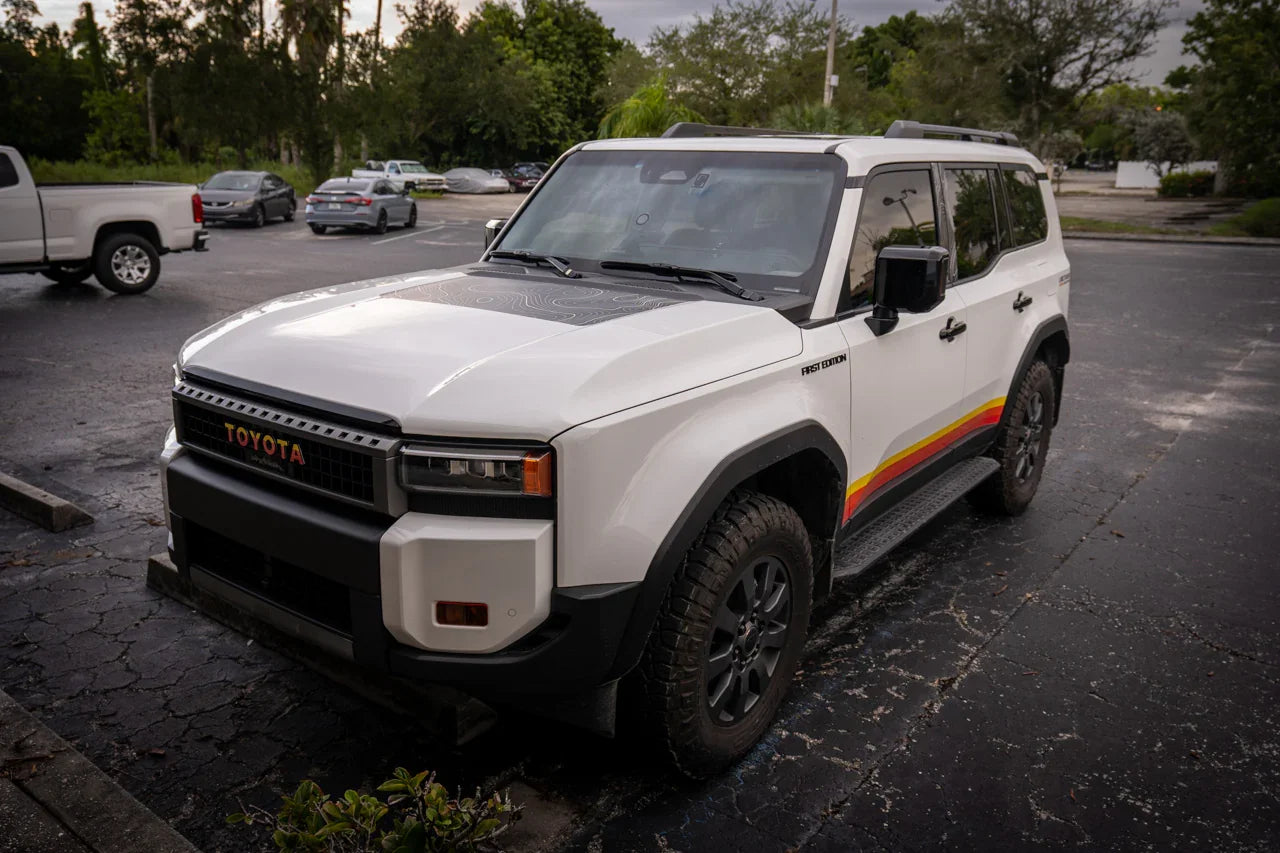 Topographic Hood Overlay (Printed Series) - 2024+ Land Cruiser - 24LCHD-TP-24LCHD-TPX2-  DRIVEN - 3