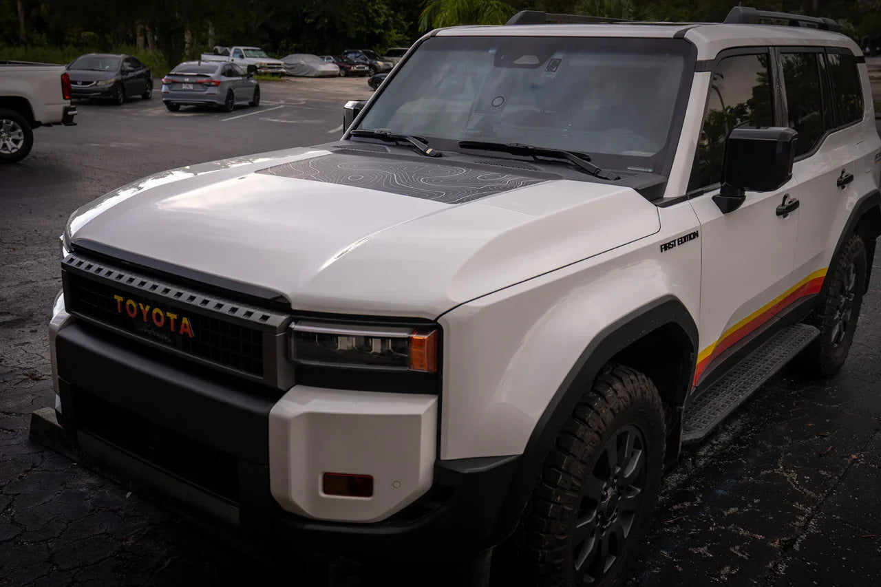 Topographic Hood Overlay (Printed Series) - 2024+ Land Cruiser - 24LCHD-TP-24LCHD-TPX2-  DRIVEN - 2