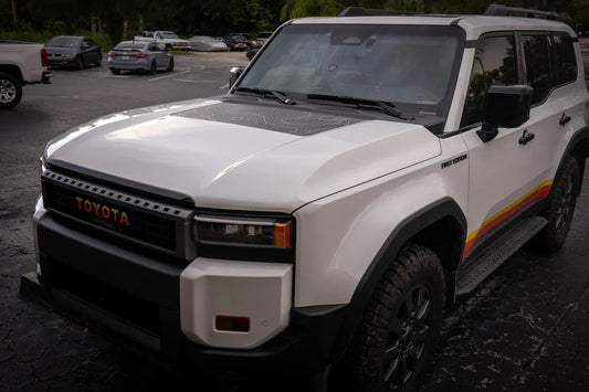 Topographic Hood Overlay (Printed Series) - 2024+ Land Cruiser - 24LCHD-TP-24LCHD-TPX2-  DRIVEN - 2