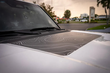 Topographic Hood Overlay (Printed Series) - 2024+ Land Cruiser - 24LCHD-TP-24LCHD-TPX2-  DRIVEN - 1