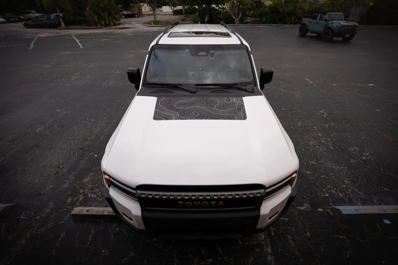Topographic Hood Overlay (Printed Series) - 2024+ Land Cruiser - 24LCHD-TP-24LCHD-TPX2-  DRIVEN - 5