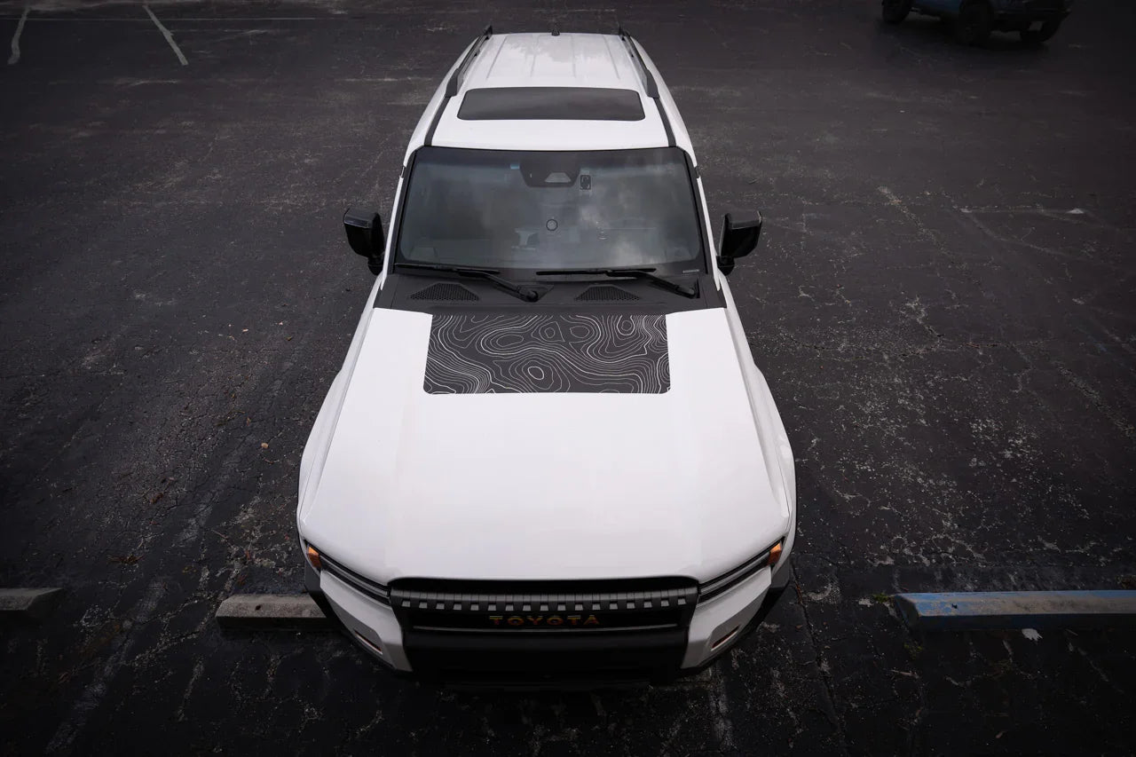 Topographic Hood Overlay (Printed Series) - 2024+ Land Cruiser - 24LCHD-TP-24LCHD-TPX2-  DRIVEN - 6