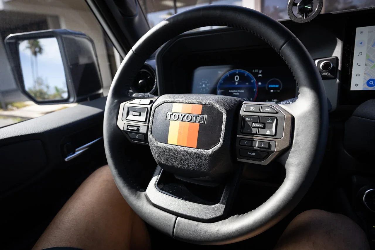 Heritage Steering Wheel Overlay - 2024+ Land Cruiser - 24LC250-SB-ST.TRI-24LC250-SB-ST.TRIB-24LC250-SB-ST.TRIS-  DRIVEN - 1
