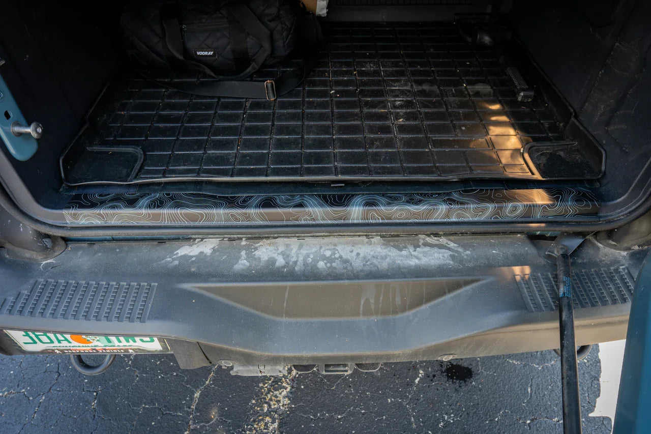 Topo Trunk Trim Overlay / Protector - 2021+ Bronco - 21BRNTRNKTRIM-TPAMBL-21BRNTRNKTRIM-TPA51L-21BRNTRNKTRIM-TPAZL-21BRNTRNKTRIM-TPCGL-21BRNTRNKTRIM-TPCBNL-  DRIVEN - 5