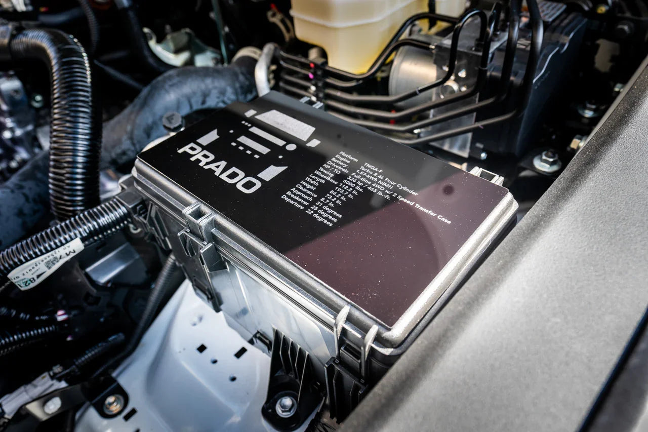 Driver Side Fuse Box Acrylic Plate - 2024+ Land Cruiser - 24LC-DSFBPRADO-1-24LC-DSFBPRADO-2-  DRIVEN - 3