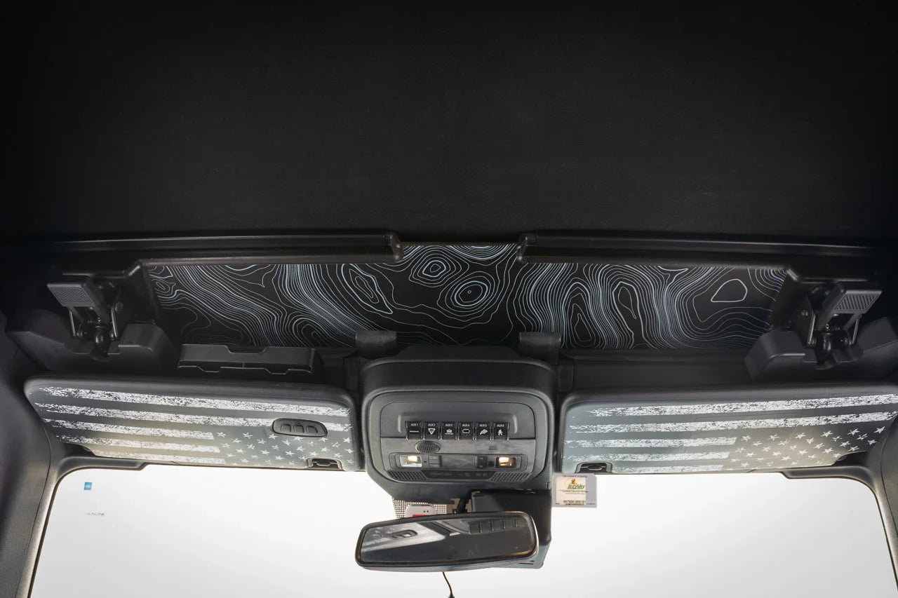 Topo Soft Top Bronco Panel Overlay - 2021+ Bronco Factory Soft Top - 21BRNSFTTOPPANEL-TPAMBL-21BRNSFTTOPPANEL-TPA51L-21BRNSFTTOPPANEL-TPAZL-21BRNSFTTOPPANEL-TPCGL-21BRNSFTTOPPANEL-TPCBNL-  DRIVEN - 6