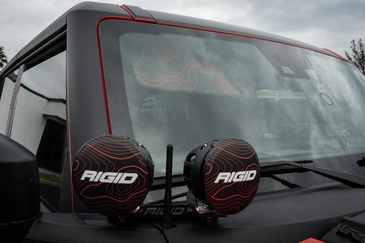 Topo Interior Sun Visor Overlays (Printed Series) - 2021+ Bronco (NO Homelink) - 21BRNVISORFULLNHL-TPAMBL-21BRNVISORFULLNHL-TPA51L-21BRNVISORFULLNHL-TPAZL-21BRNVISORFULLNHL-TPBOL-21BRNVISORFULLNHL-TPCGL-  DRIVEN - 12