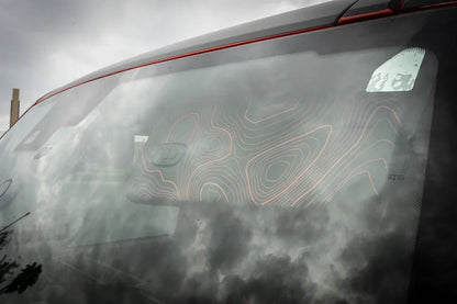 Topo Interior Sun Visor Overlays (Printed Series) - 2021+ Bronco (with Homelink) - 21BRNVISORFULL-TPAMBL-21BRNVISORFULL-TPA51L-21BRNVISORFULL-TPAZL-21BRNVISORFULL-TPBOL-21BRNVISORFULL-TPCGL-  DRIVEN - 10