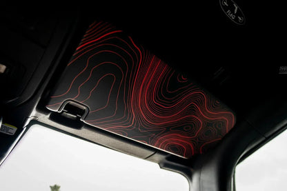 Topo Interior Sun Visor Overlays (Printed Series) - 2021+ Bronco (with Homelink) - 21BRNVISORFULL-TPAMBL-21BRNVISORFULL-TPA51L-21BRNVISORFULL-TPAZL-21BRNVISORFULL-TPBOL-21BRNVISORFULL-TPCGL-  DRIVEN - 6