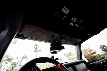 Topographic Interior Sun Visor Overlays - 2024+ Ranger Raptor (with Homelink) - 24RANGERVISORFULL-TPAMBL-24RANGERVISORFULL-TPA51L-24RANGERVISORFULL-TPAZL-24RANGERVISORFULL-TPBOL-24RANGERVISORFULL-TPCGL-  DRIVEN - 9