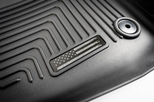 Distressed American Flag Husky Floor Mat Logo (Etched Acrylic) - Universal - UNIVERSALHUKSY-DAFL-sku-49486959804735-UNIVERSALHUKSY-DAFR-sku-49486959837503-  DRIVEN - 1