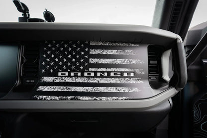 Freedom Series American Flag Dash Overlay - 2021+ Bronco - 21BRNDASH3FREE-BW-sku-49914594984255-21BRNDASH3FREE-TBL-21BRNDASH3FREE-TRL-21BRNDASH3FREE-TGL-  DRIVEN - 1