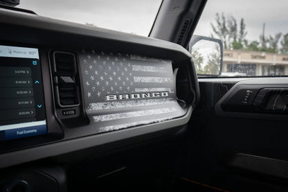 Freedom Series American Flag Dash Overlay - 2021+ Bronco - 21BRNDASH3FREE-BW-sku-49914594984255-21BRNDASH3FREE-TBL-21BRNDASH3FREE-TRL-21BRNDASH3FREE-TGL-  DRIVEN - 6